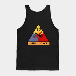 12th Armored Division - Hell Cat wo Txt Tank Top